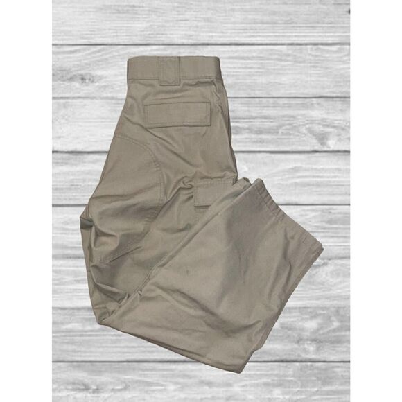 5.11 Tactical Tan Cargo Pants Womens Size Large Short (35x28) - Flaw - Picture 1 of 10